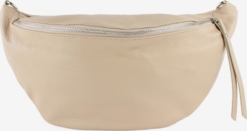 lePelou - Riñonera en beige: frente