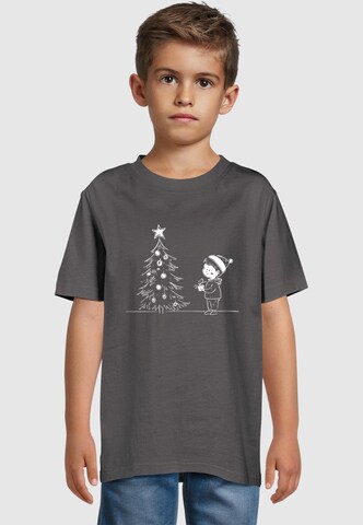 Merchcode Shirt 'Christmas Cute Kid' in Grey: front