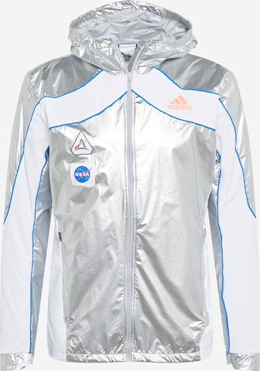 ADIDAS PERFORMANCE Sportjacka 'Marathon Space Race' i royalblå / neonorange / silver / vit, Produktvy