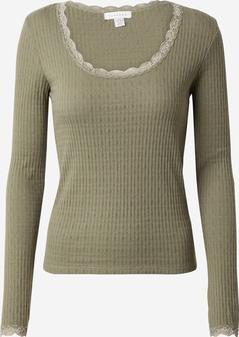 TOPSHOP - Camiseta en verde: frente