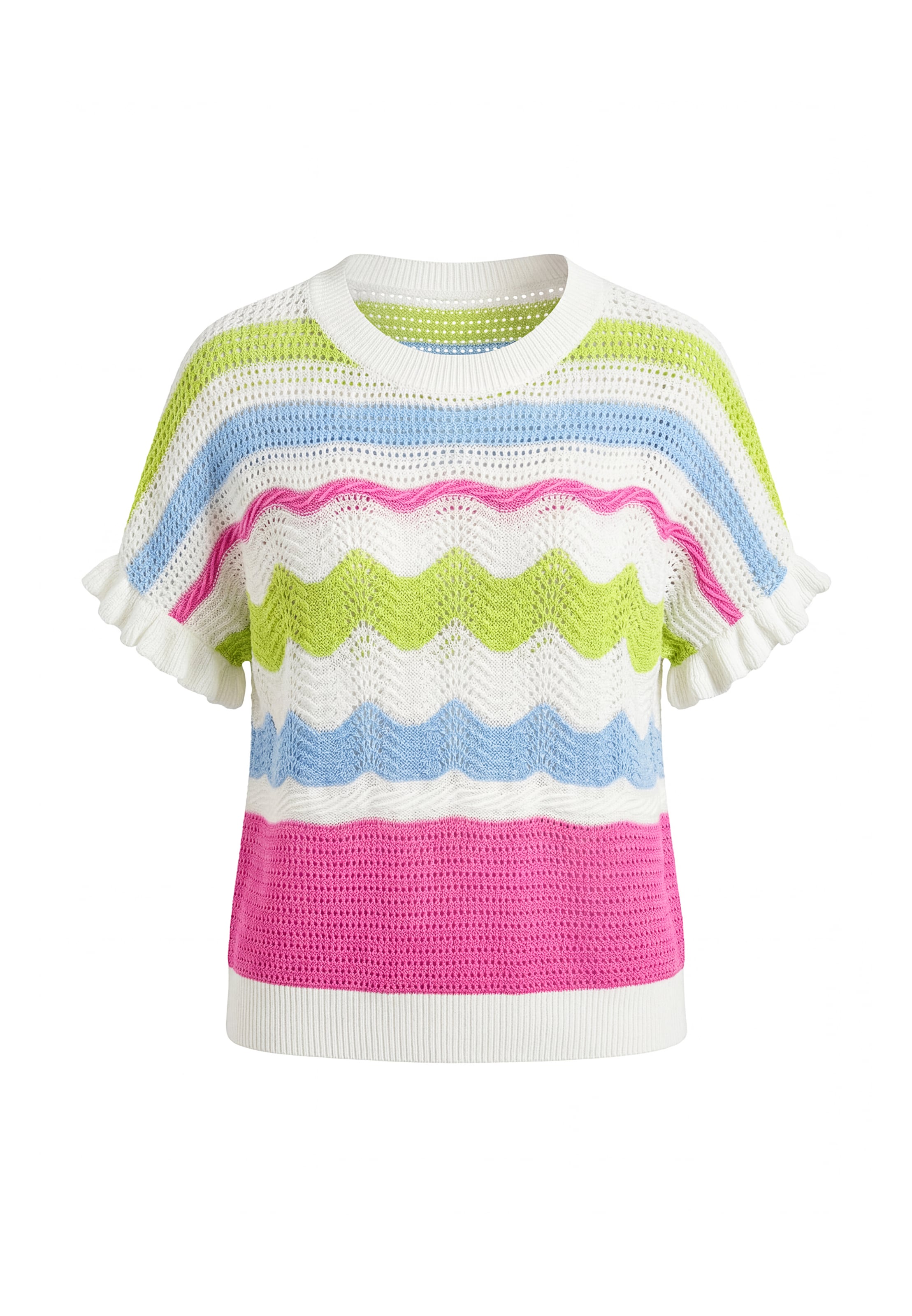 Pull-over IZIA en blanc : devant