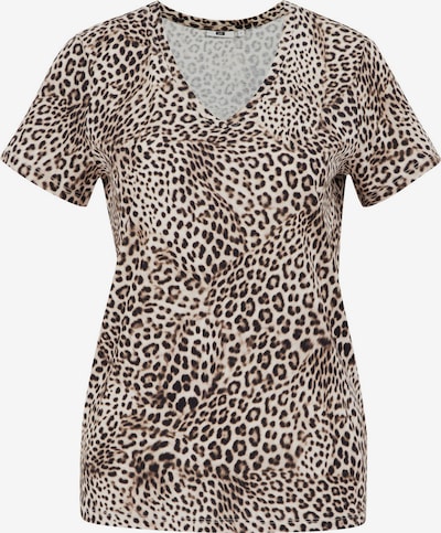 WE Fashion Paita värissä tummanruskea / valkoinen, Tuotenäkymä