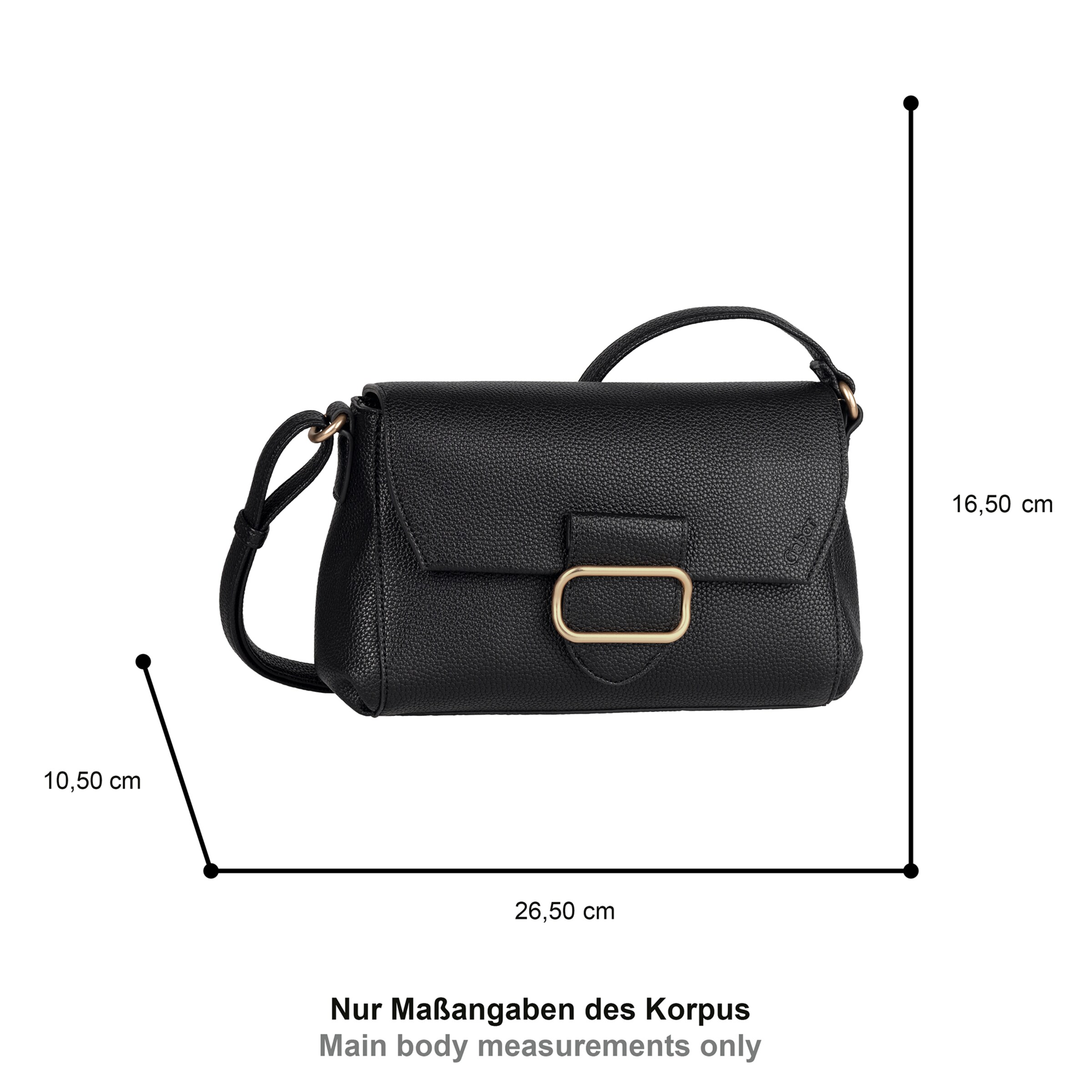 GABOR Schoudertas 'Melora' in Zwart