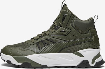 Baskets basses PUMA en vert : devant