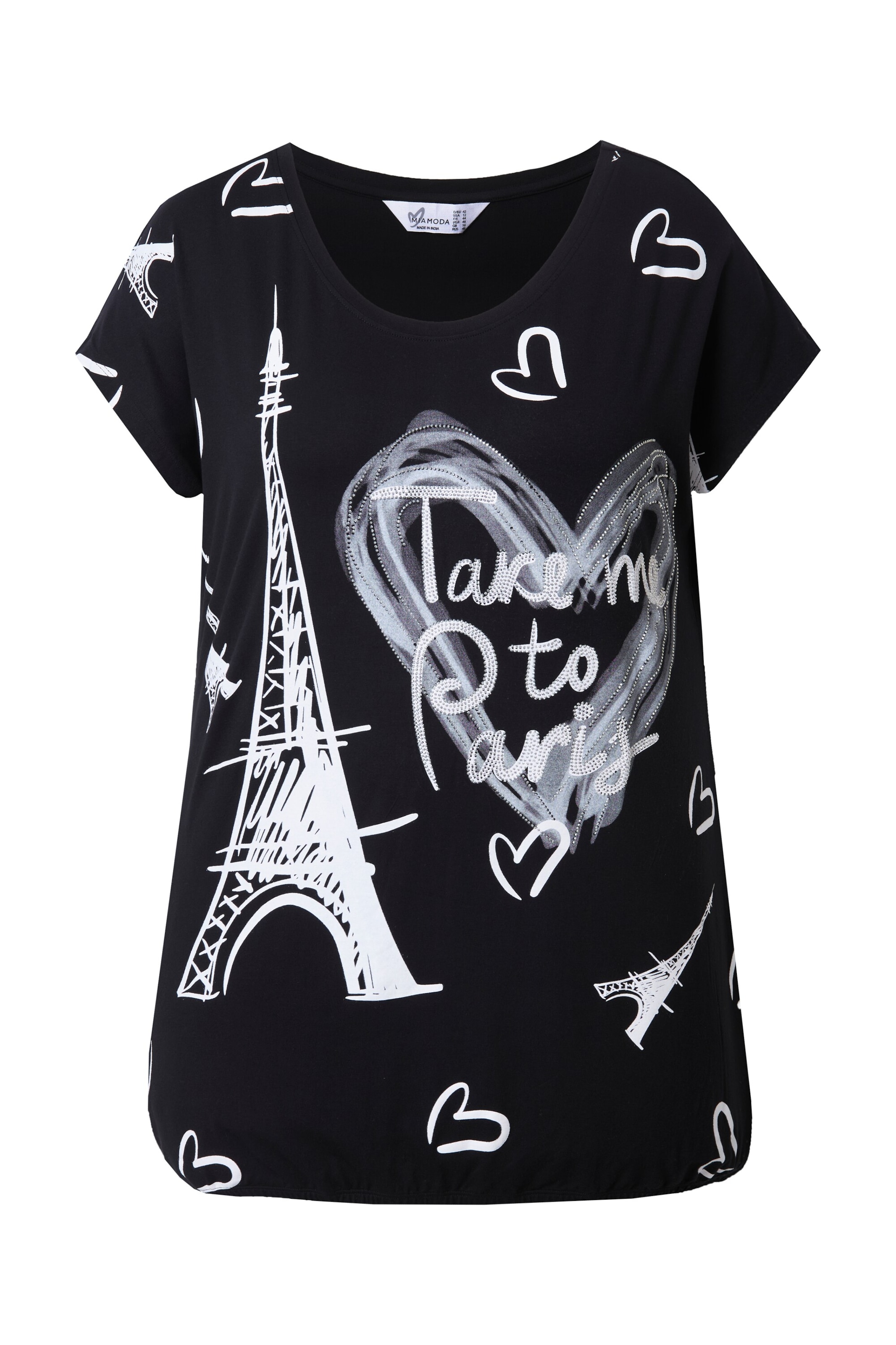 MIAMODA Shirt in Black: front