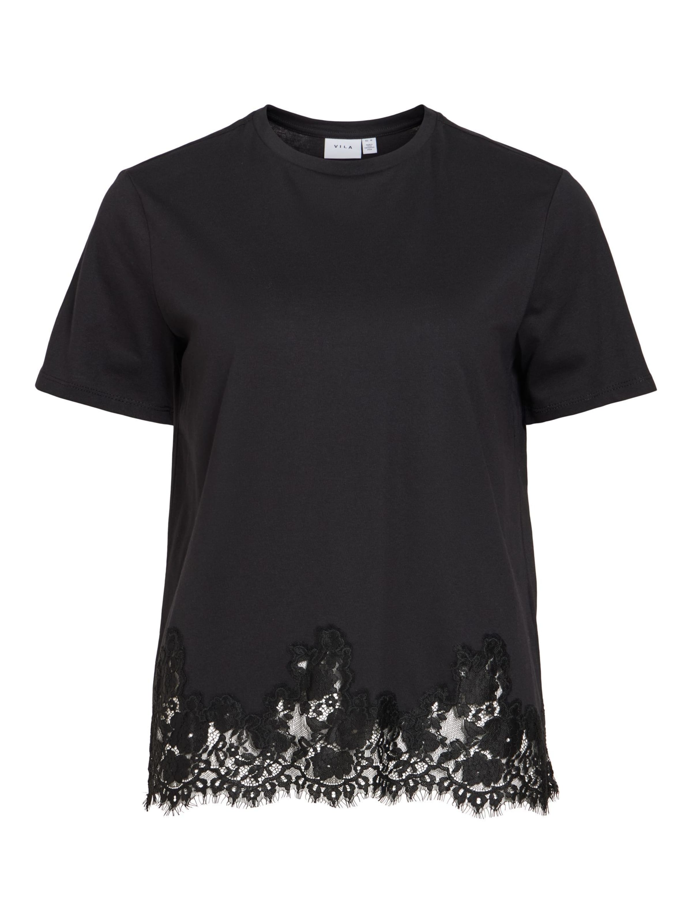 VILA - Camiseta 'OPELLA' en negro: frente