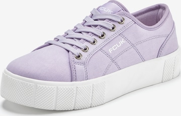 FCUK Sneakers in Purple: front