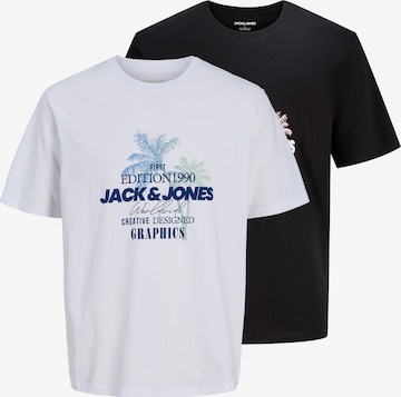 Jack & Jones Plus Paita 'JJGRADIENT' värissä musta: etupuoli