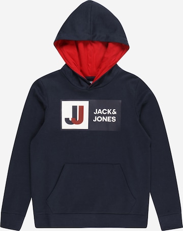 Jack & Jones Junior Mikina 'LOGAN' – modrá: přední strana