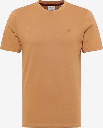 MUSTANG T-Shirt ' Austin ' in Braun: Vorderseite