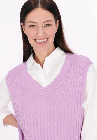usha BLUE LABEL Gebreide bodywarmer in Lila