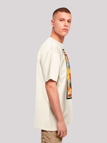 F4NT4STIC Shirt 'Big Hero 6 Fred Newspaper' in Beige