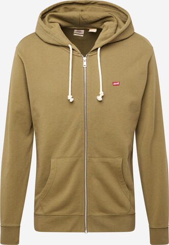 LEVI'S ® Bluza rozpinana 'New Original Zip Up' w kolorze zielony: przód