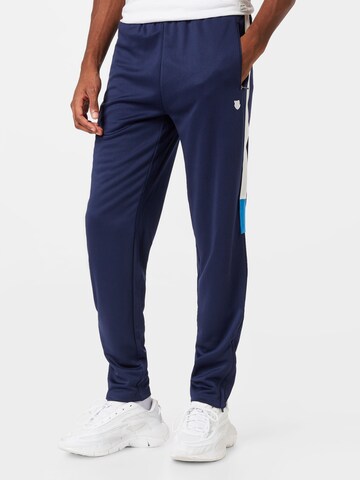 K-Swiss Performance Regular Workout Pants in Blue: front