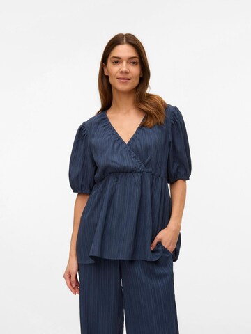 MAMALICIOUS Bluse i blå