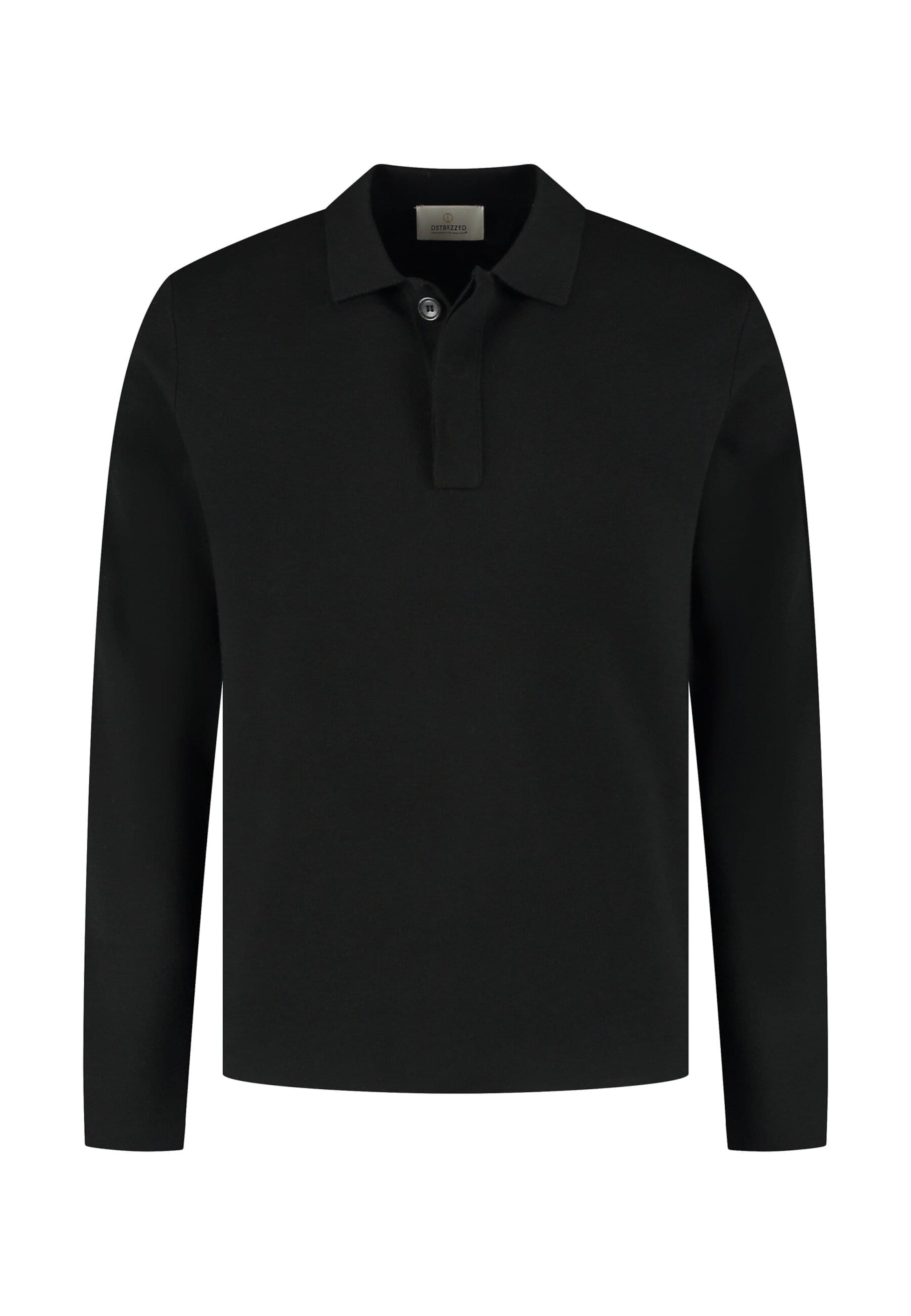 Dstrezzed Pullover 'Chev' in Schwarz: Vorderseite