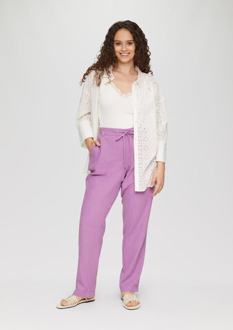 Effilé Pantalon QS en violet