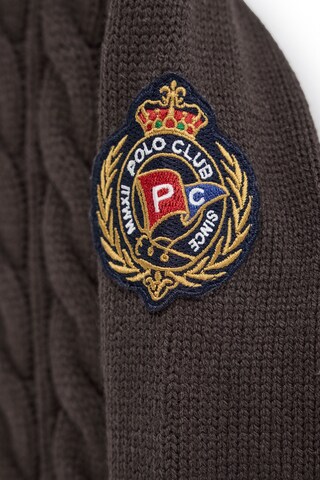 Polo Club Pullover in Braun