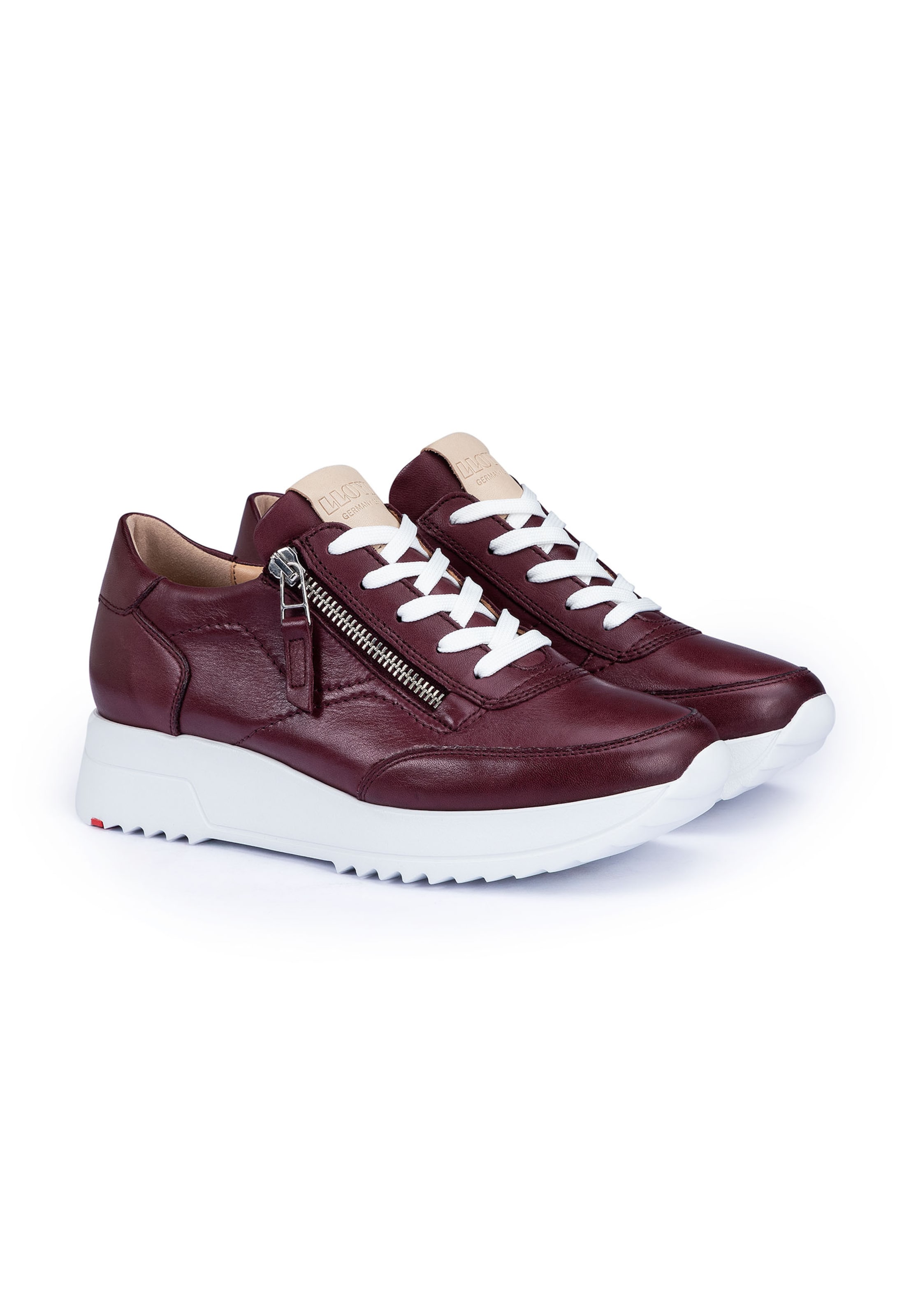 Baskets basses LLOYD en rouge