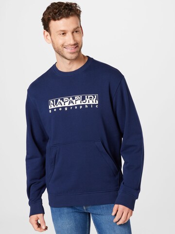 NAPAPIJRI Sweatshirt 'SELLA' in Blauw: voorkant