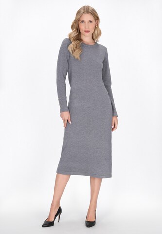 Robes en maille 'Classic' DreiMaster Klassik en gris