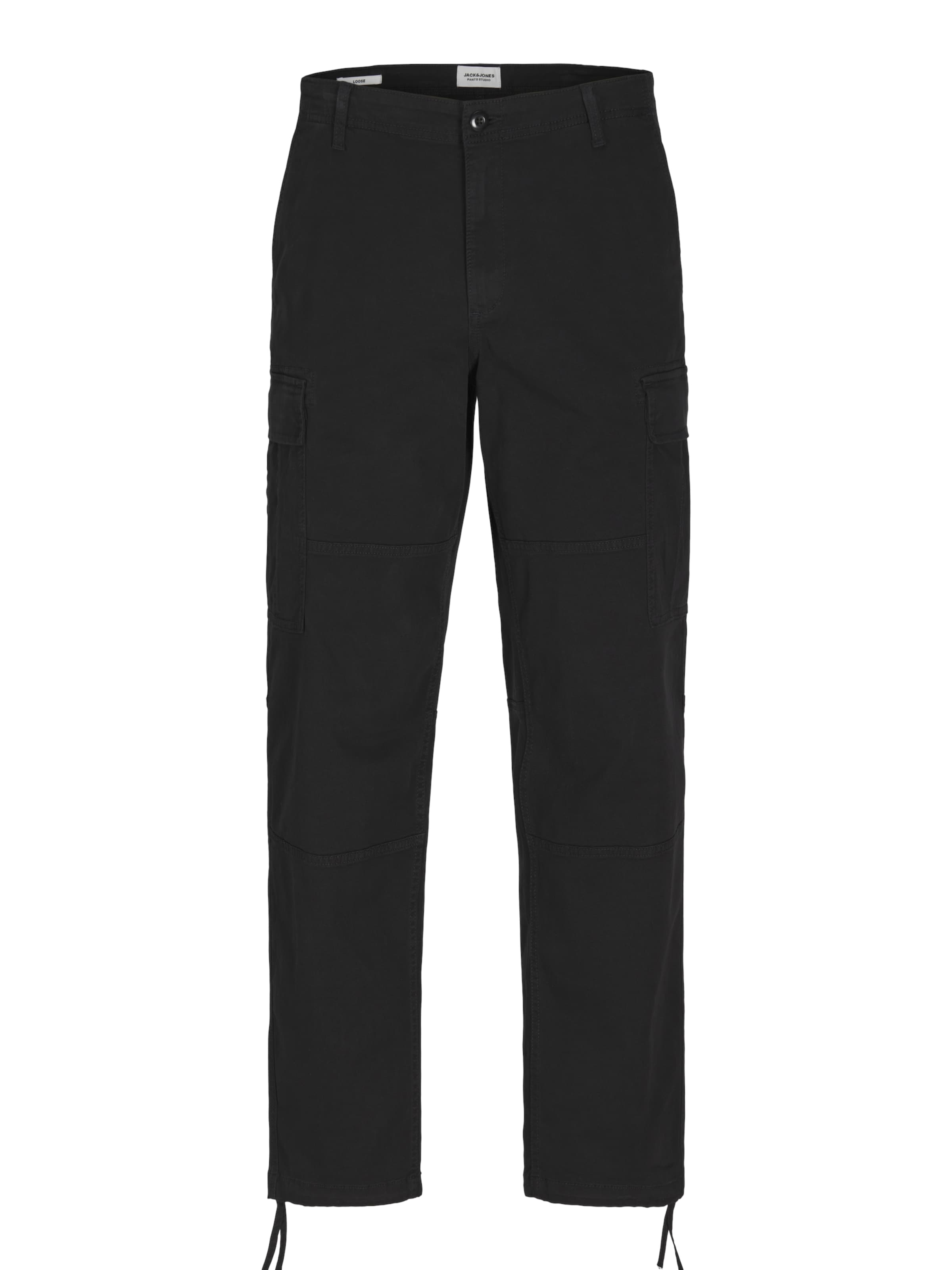 JACK & JONES - Pantalón cargo 'JJKarl Harlow' en negro: frente