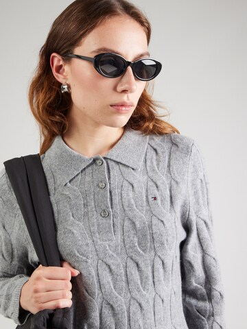 TOMMY HILFIGER Gebreide jurk in Grijs