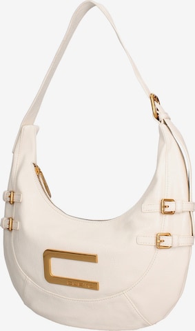 Borsa a spalla di Custo Barcelona in bianco: frontale
