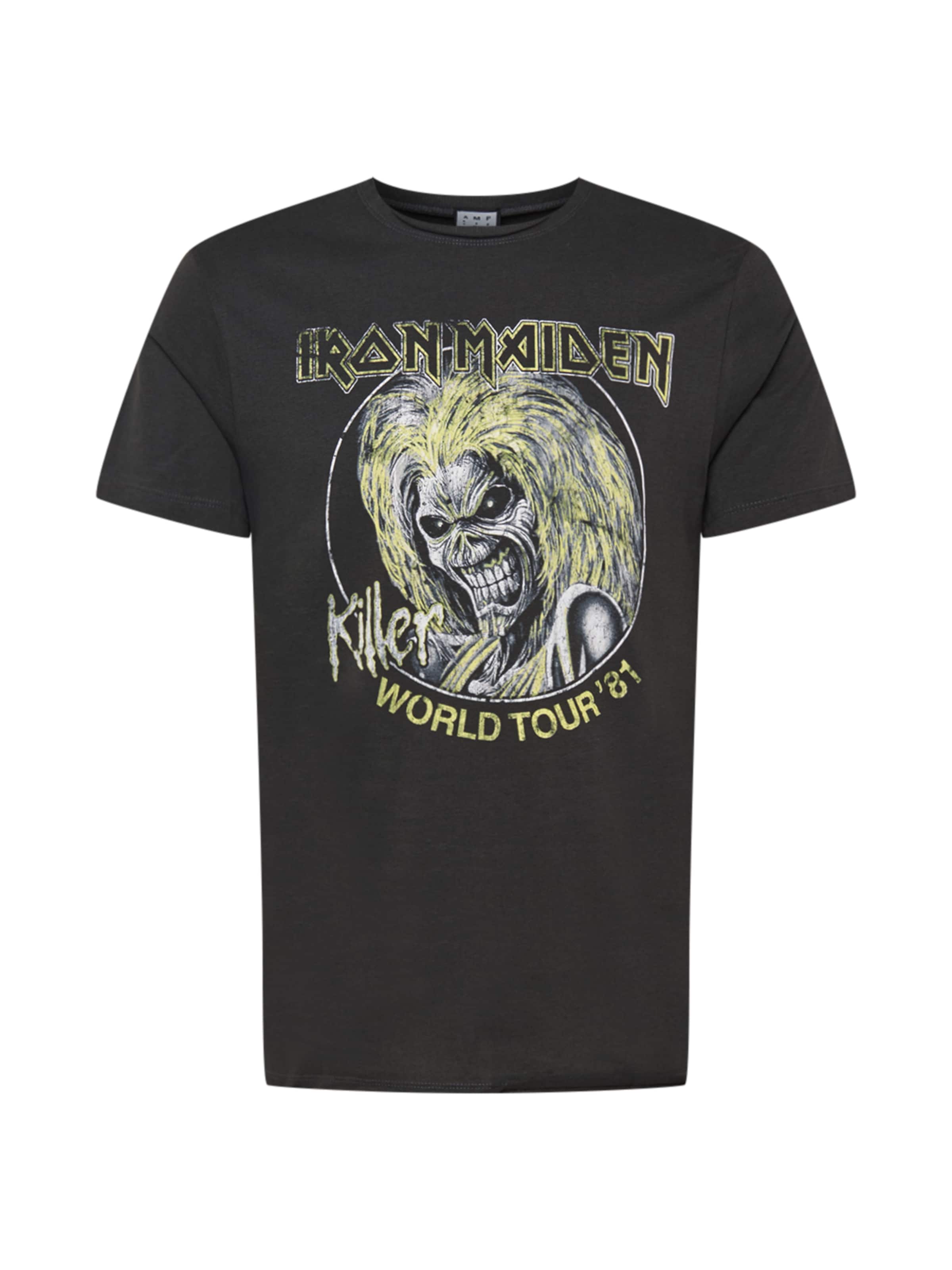 AMPLIFIED - Camisa 'IRON MAIDEN' em preto: frente