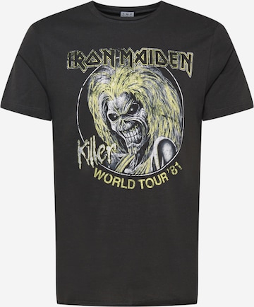 AMPLIFIED Shirt 'IRON MAIDEN' in Zwart: voorkant