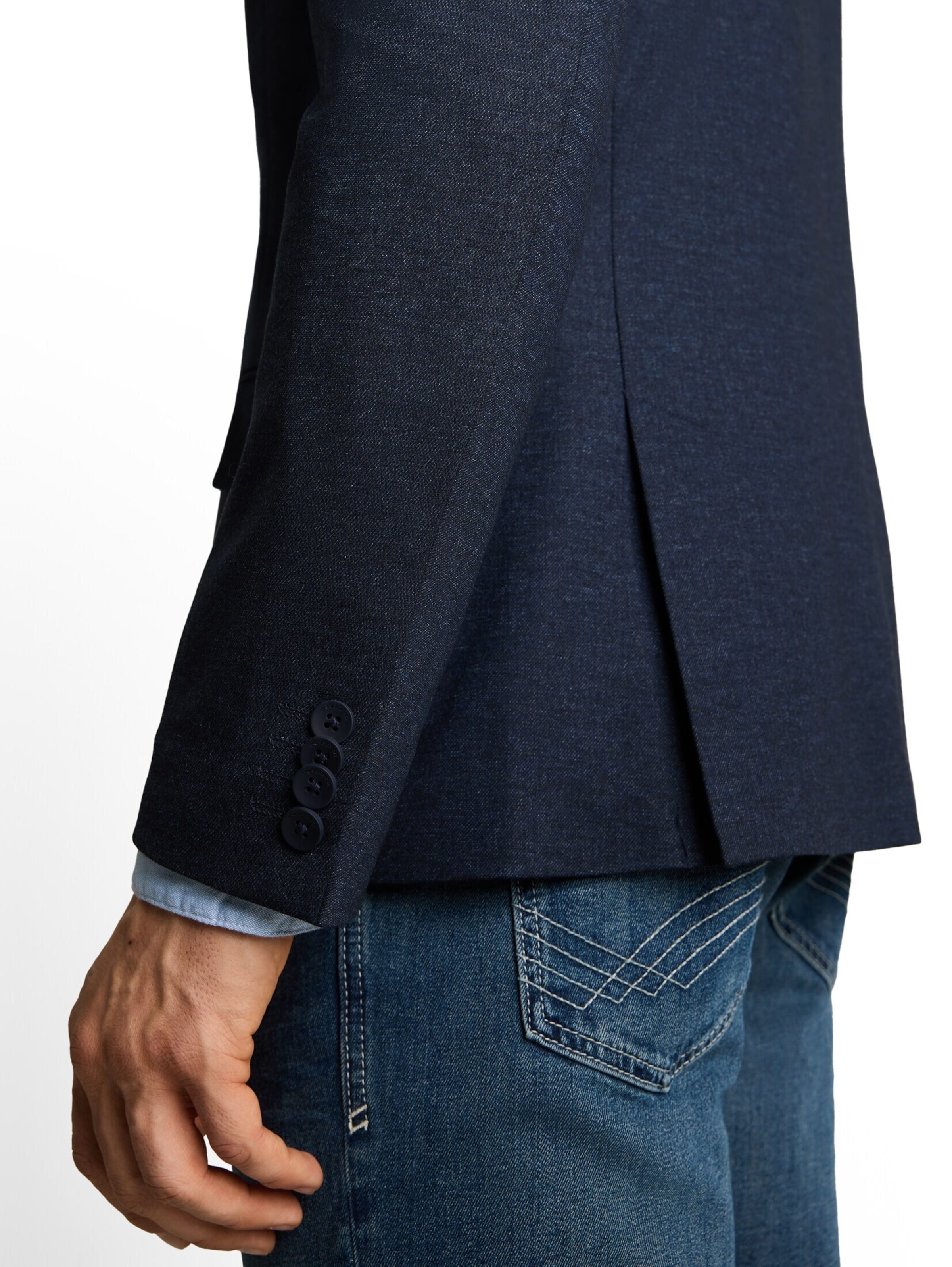 Coupe regular Veste de costume TOM TAILOR en bleu