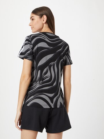 ADIDAS ORIGINALS Μπλουζάκι 'Abstract Allover Animal Print' σε μαύρο