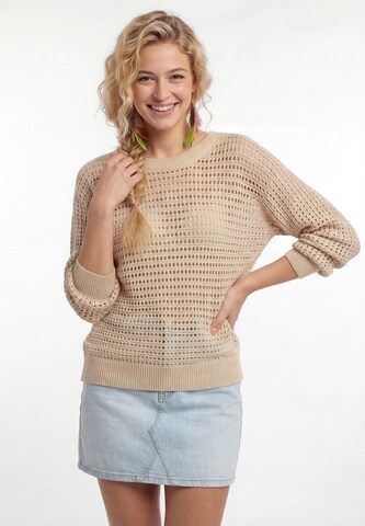 IZIA - Jersey en beige: frente