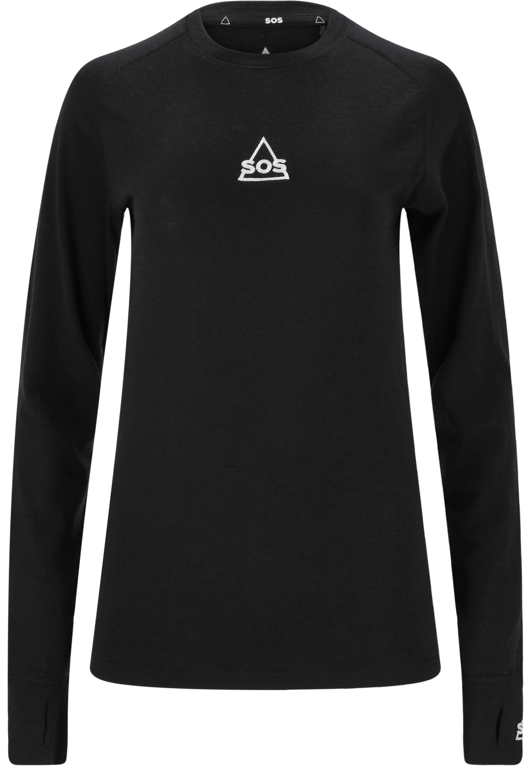 SOS Performance shirt 'Nuuk' in Black: front