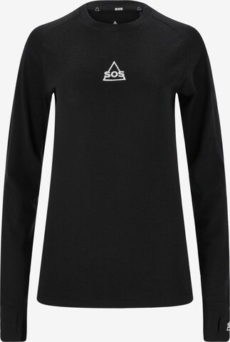 SOS Shirt 'Nuuk' in Black: front