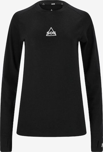 SOS Shirt 'Nuuk' in de kleur Zwart, Productweergave