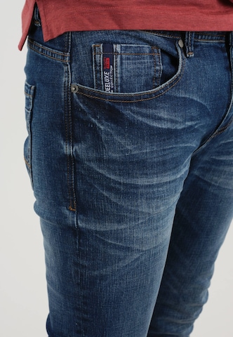 Coupe slim Jean 'Carlos' Deeluxe en bleu