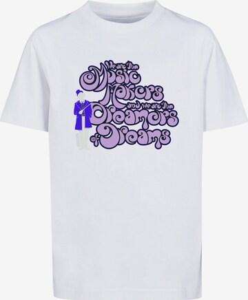 T-Shirt 'Willy Wonka - Dreamers' ABSOLUTE CULT en blanc : devant