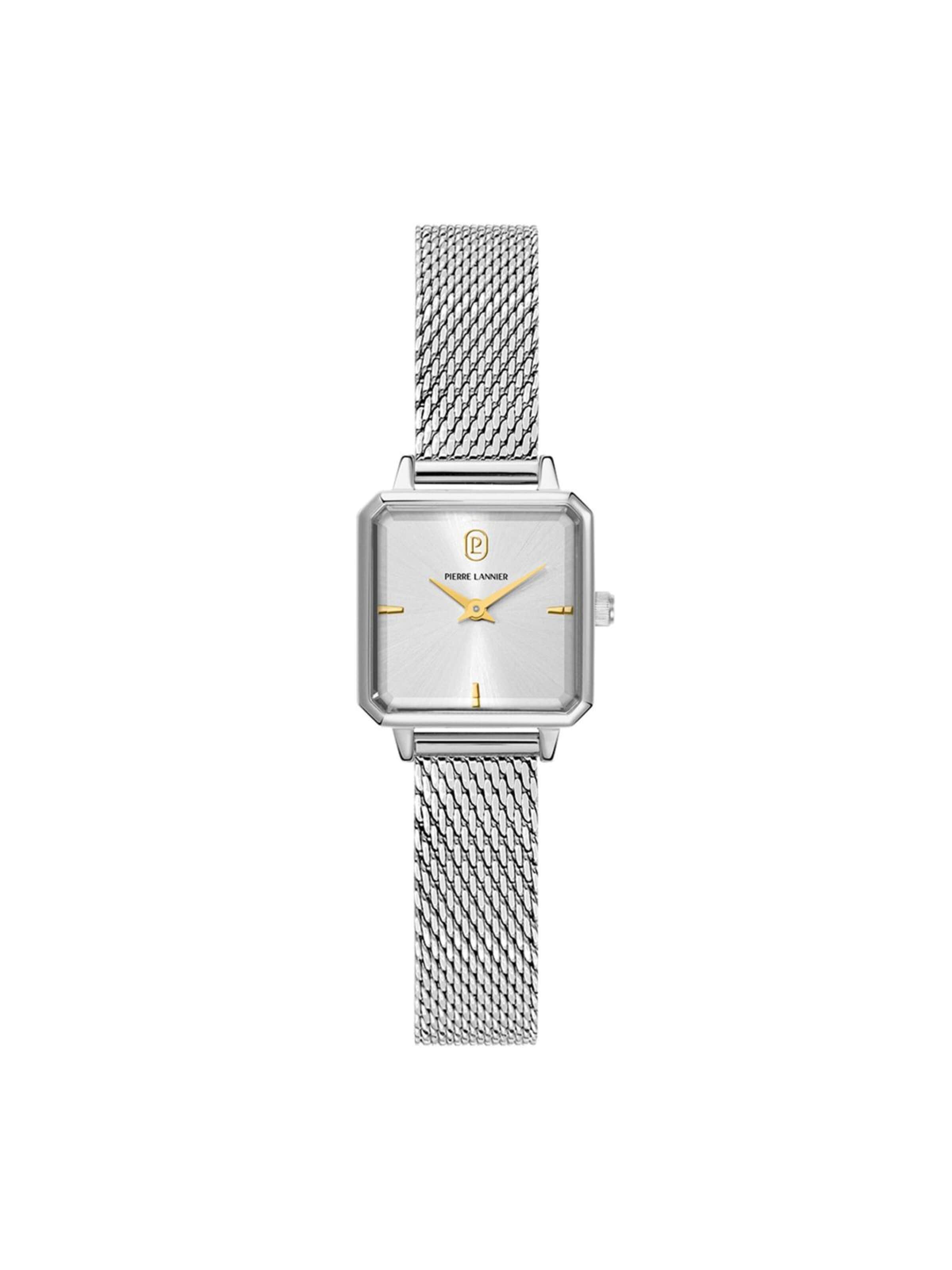 Montre à affichage analogique 'Pierre Lannier - Watch Leonor - Quartz watch movement' Pierre Lannier en argent : devant