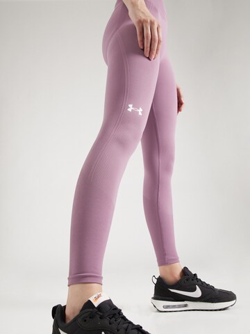 UNDER ARMOUR Skinny Sporthose in Lila