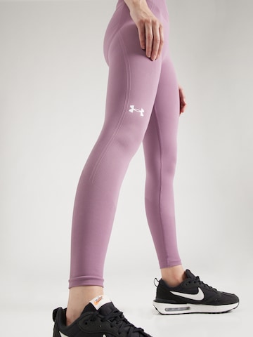 Skinny Pantaloni sportivi di UNDER ARMOUR in lilla