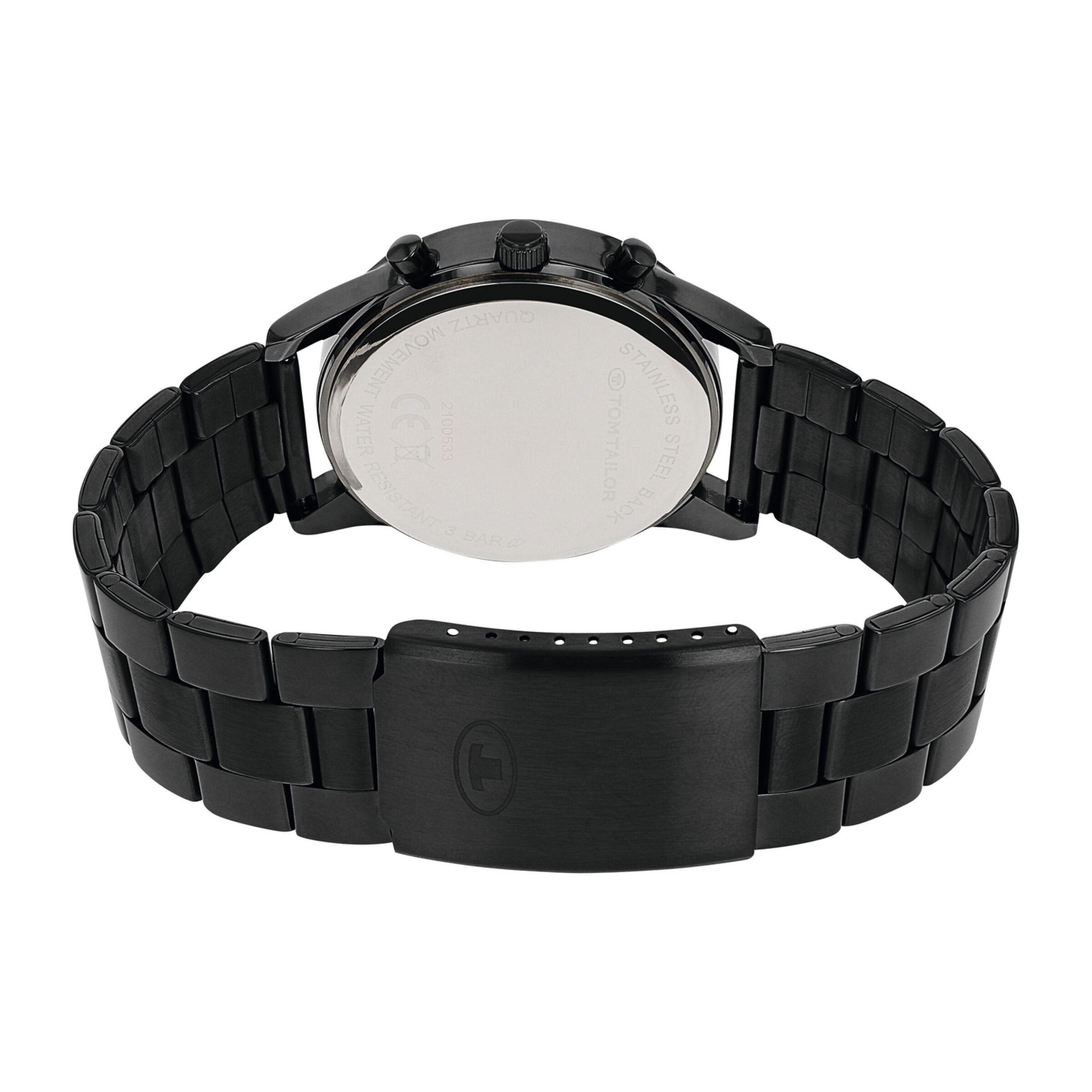 TOM TAILOR Uhr in Schwarz
