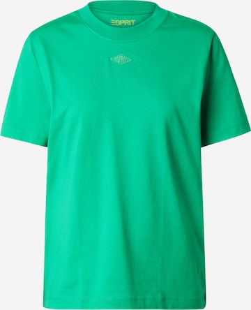 Tricou de la ESPRIT pe verde: față