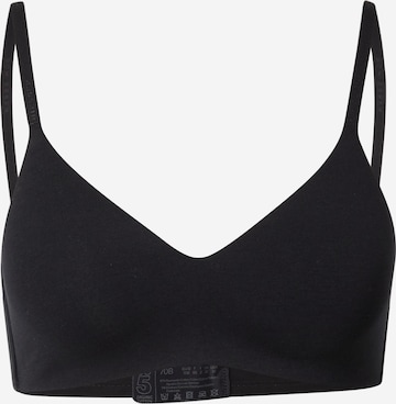 SCHIESSER T-shirt Bra in Black: front