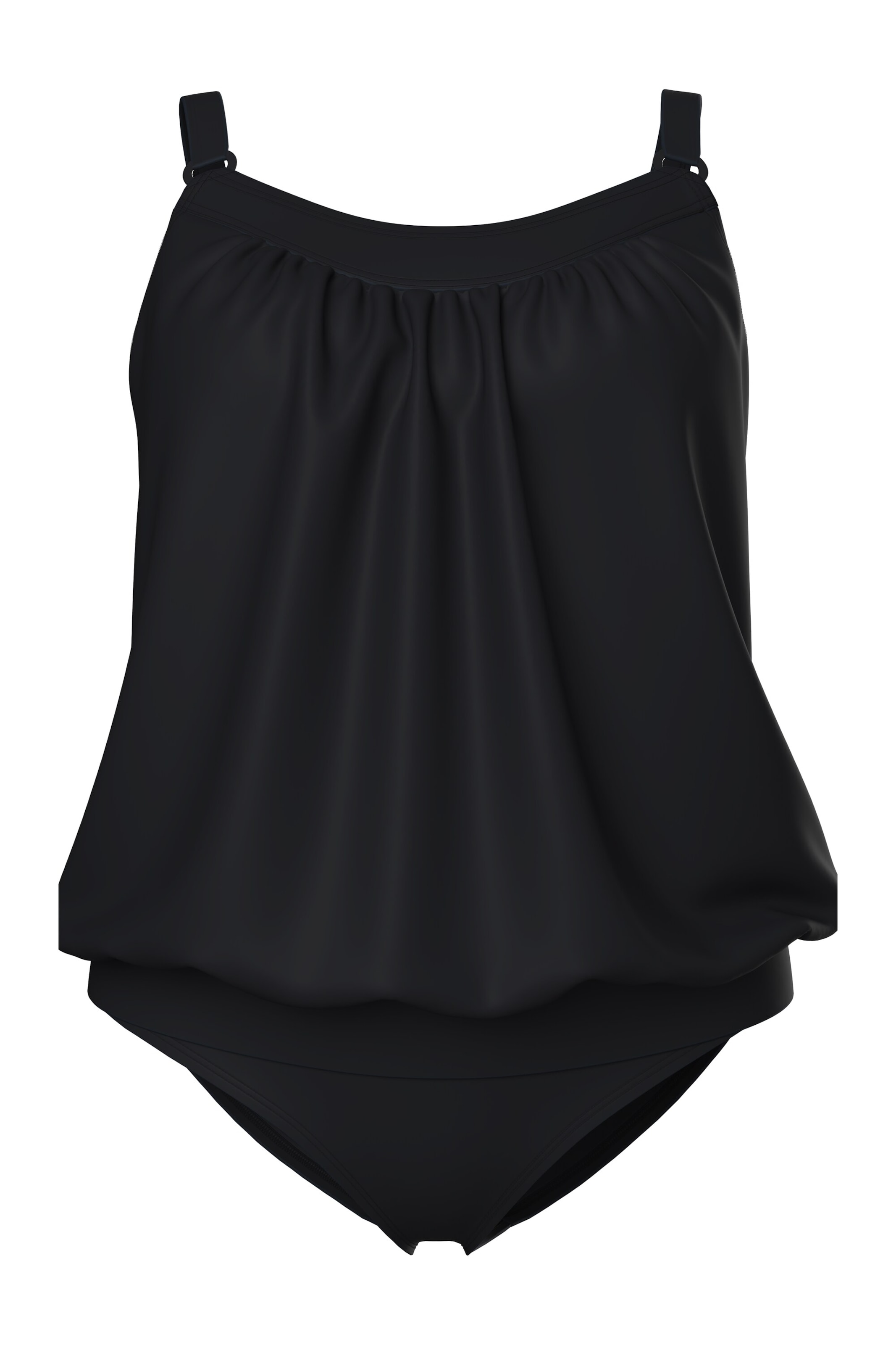 Ulla Popken Wäsche-Sets in Schwarz: Vorderseite