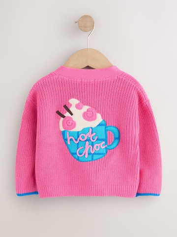 Next - Casaco de malha 'Love Bug' em rosa