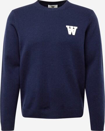 Pullover 'Tay' di WOOD WOOD in blu: frontale