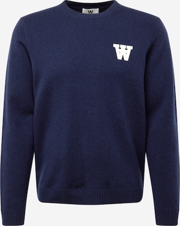 WOOD WOOD Sweater 'Tay' in Blue: front