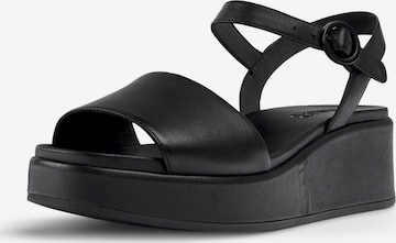 CAMPER Sandalen met riem in Zwart: voorkant