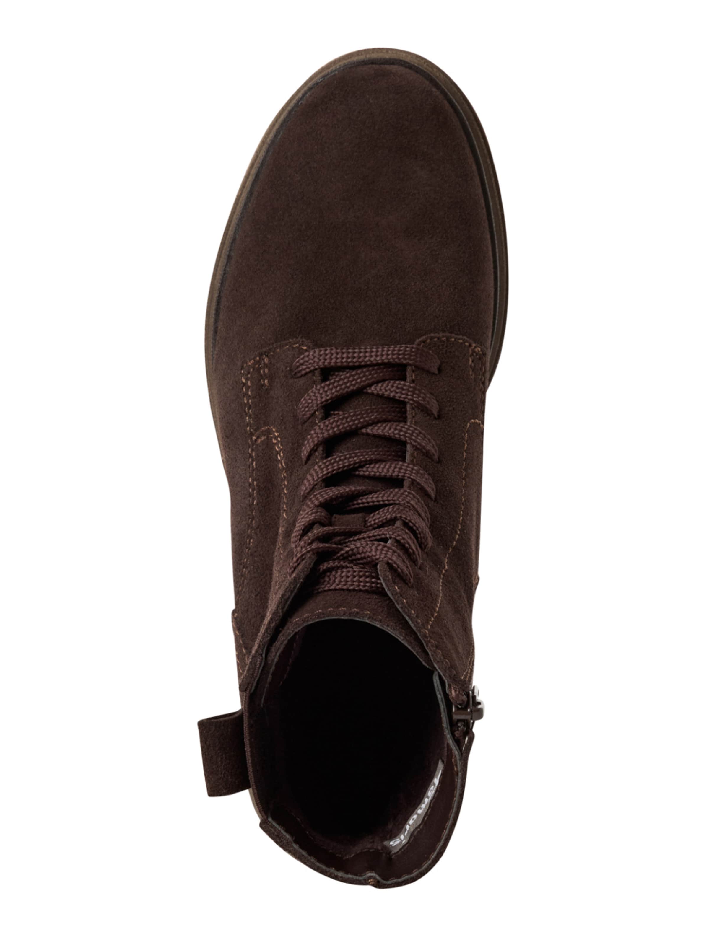 Tamaris Ботинки на шнуровке в Коричневый